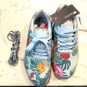 Blue tropical NoBull women’s training shoes